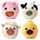 Queasy Squeezies Adoramals Farm Plush Squeezy Toy
