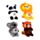 Queasy Squeezies Adoramals Zoo Mix #1 Shaped Plush Squeezy Toy
