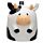 Bramley Bunch Farm Cow Upside Down Ceramic Shaped Mug