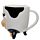 Bramley Bunch Farm Cow Upside Down Ceramic Shaped Mug