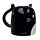 Feline Fine Black Cat Upside Down Ceramic Shaped Mug