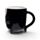 Feline Fine Black Cat Upside Down Ceramic Shaped Mug