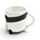 Pandarama Upside Down Ceramic Shaped Mug