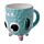 Monstarz Monster Blue Upside Down Ceramic Shaped Mug