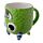 Monstarz Monster Green Upside Down Ceramic Shaped Mug