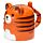 Adoramals Tiger Upside Down Ceramic Shaped Mug