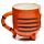 Adoramals Tiger Upside Down Ceramic Shaped Mug