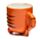 Adoramals Tiger Upside Down Ceramic Shaped Mug