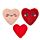 J'Adoramals Heart Shaped Set of 2 Plush Hand Warmers