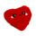J'Adoramals Heart Shaped Set of 2 Plush Hand Warmers
