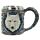 Decorative White Wolf Tankard