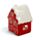 Christmas Gingerbread House Tea Light Candle Holder - Red & Green