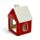 Christmas Gingerbread House Tea Light Candle Holder - Ribbons
