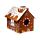 Christmas Gingerbread Lane Cat Playhouse 100% Cardboard Cat Den