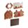 Christmas Gingerbread Lane Cat Playhouse 100% Cardboard Cat Den