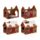 Christmas Gingerbread Lane Cat Playhouse 100% Cardboard Cat Den