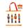 Foldable Reusable Shopping Bag Christmas The Nutcracker