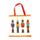 Foldable Reusable Shopping Bag Christmas The Nutcracker