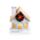 Winter Wonderland Christmas Wreath House LED Decoration