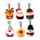Squidglys Festive Friends Christmas Plush Keyring (Display of 24)