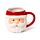 Christmas Santa Head Ceramic Shaped Mug