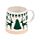 Green Reindeer Tapered Stoneware Mug
