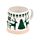 Green Reindeer Tapered Stoneware Mug