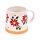 Poinsettia Tapered Stoneware Mug