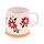 Poinsettia Tapered Stoneware Mug
