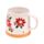 Poinsettia Tapered Stoneware Mug
