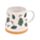 Pine Sprigs & Berries Tapered Stoneware Mug