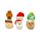 Jingle Bunch Christmas Erasers in a Christmas Tree Shaped Pot