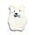 Polar Bear 650ml Hot Water Bottle with Plush Cover