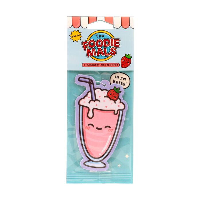 Strawberry Foodiemals Betty the Milkshake Air Freshener