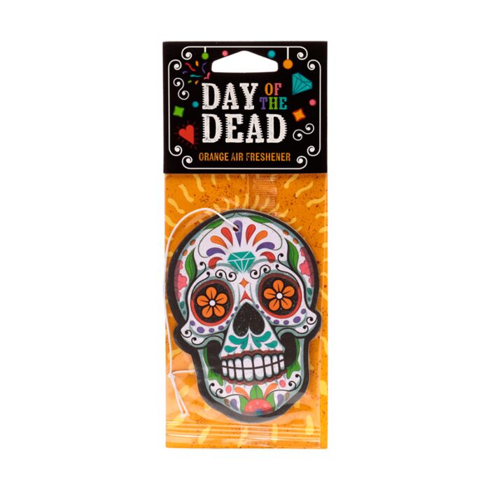 Orange Day of the Dead Air Freshener