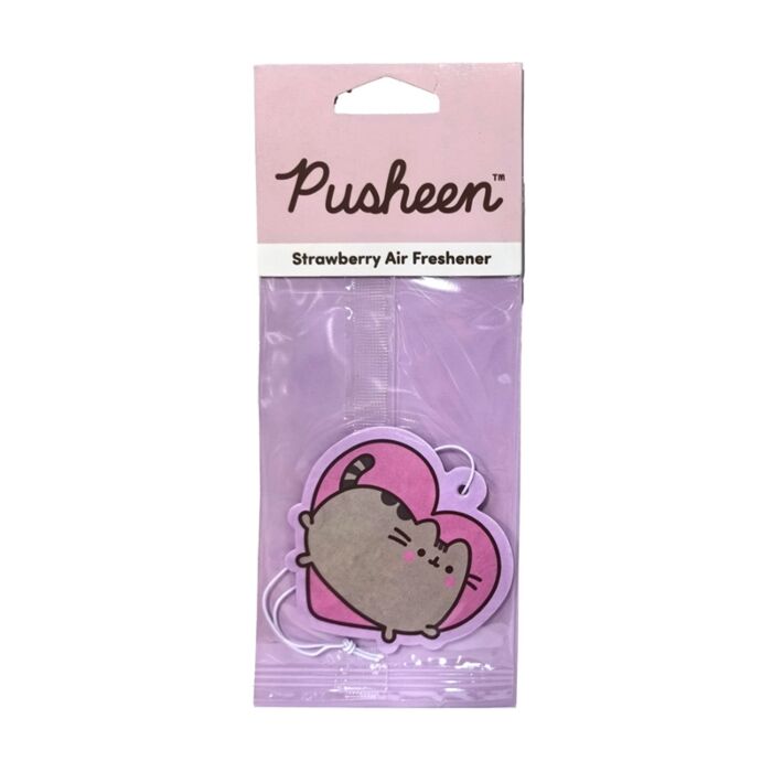 Strawberry Pusheen the Cat Heart Air Freshener