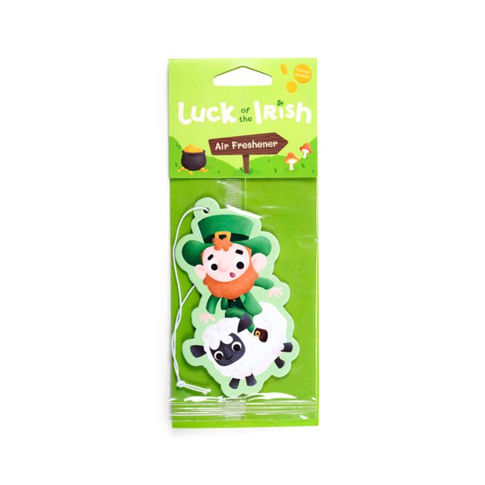Orange Luck of the Irish Ireland Leprechaun & Sheep Air Freshener