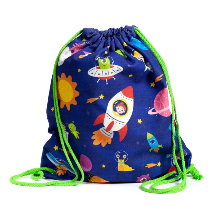 Space Cadet Canvas Drawstring Bag