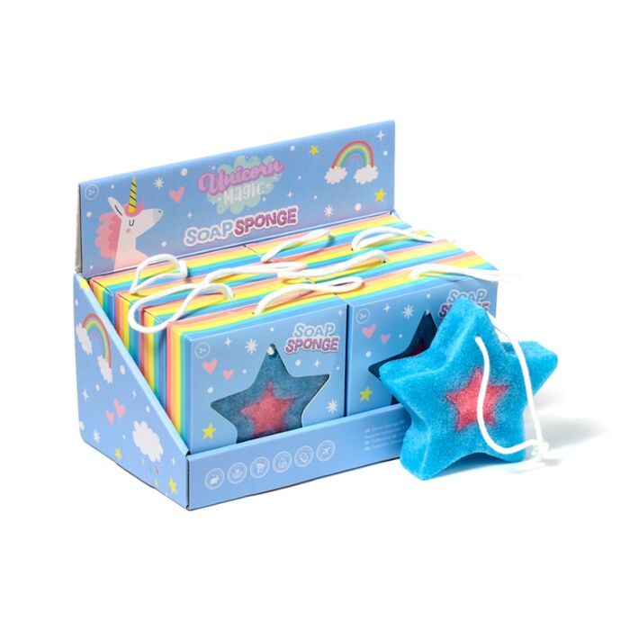 Unicorn Magic Star Shaped Soap Sponge