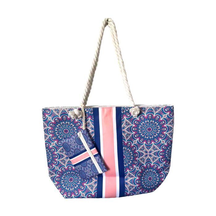 Blue Mandala Beach Bag