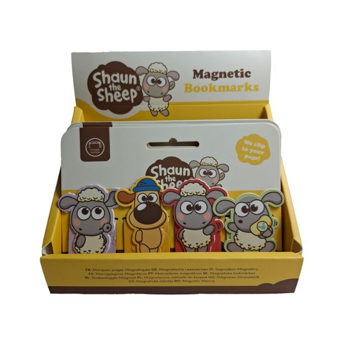 Kawaii Cute Shaun the Sheep Magnetic Bookmark Set