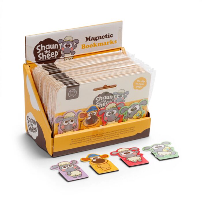 Kawaii Cute Shaun the Sheep Magnetic Bookmark Set