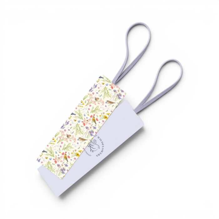 Jan Pashley Wings & Wildflowers Bookmark with Elastic Band