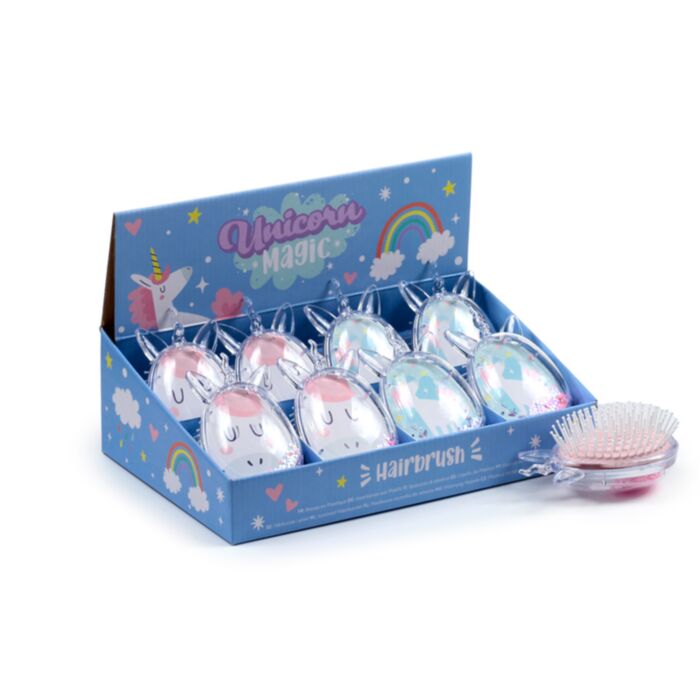 Unicorn Magic Shaped Glitter Hair Brush