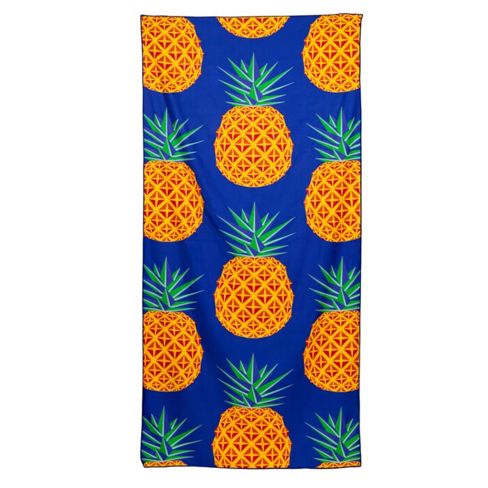 Pineapple Print Microfibre Beach Towel