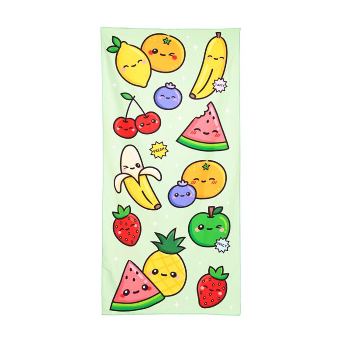 Foodiemals Watermelon & Summer Fruits Microfibre Beach Towel