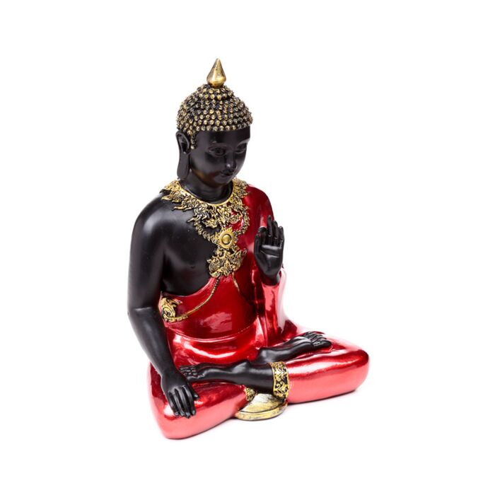Red, Black & Gold Thai Buddha Meditation