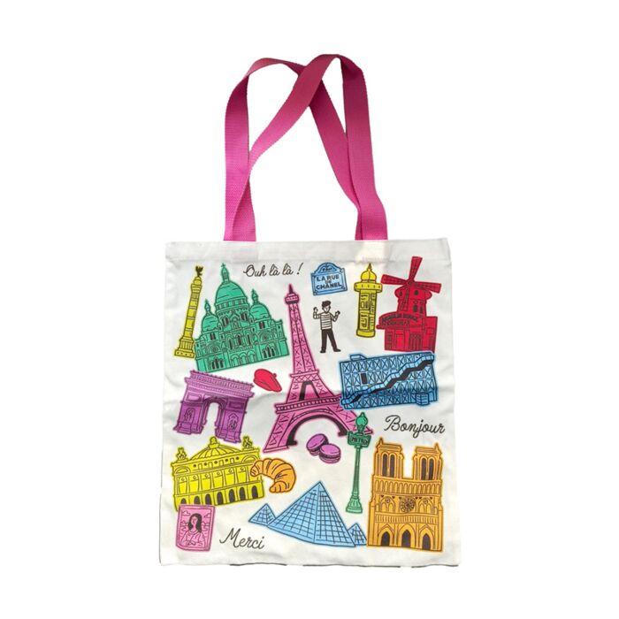 Je t'aime Paris Reusable Tote Bag