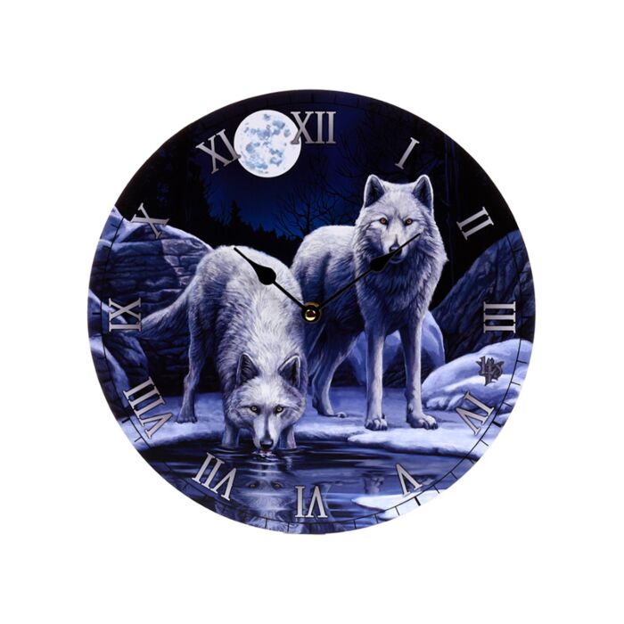 Lisa Parker Warriors of Winter Wolf Picture Clock