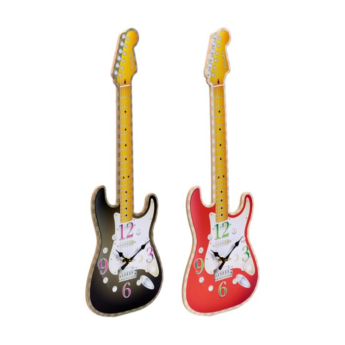 Guitar Shaped Picture Clock